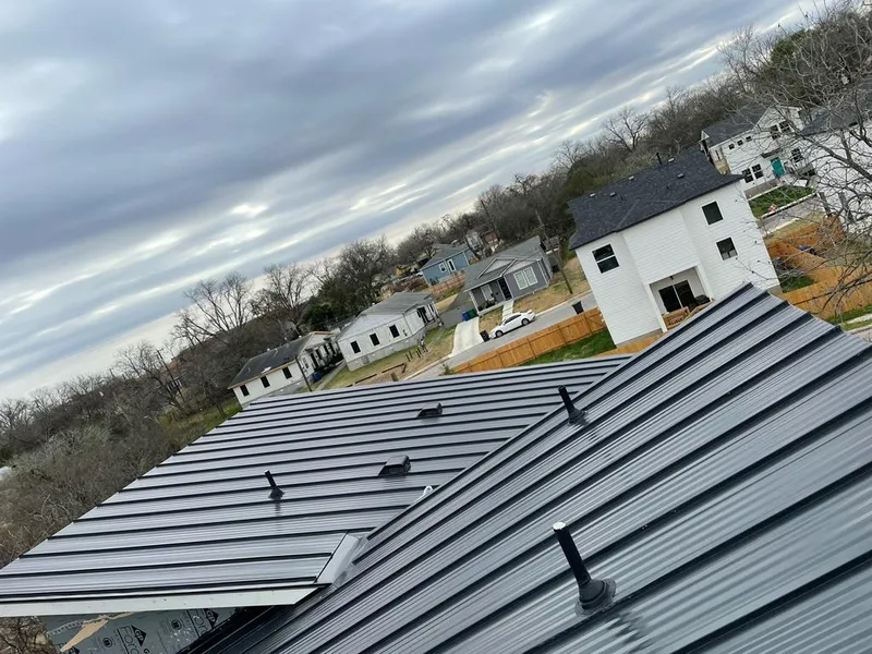 Standing seam metal roof panels with vents for Skylight Repair in Fair Oaks